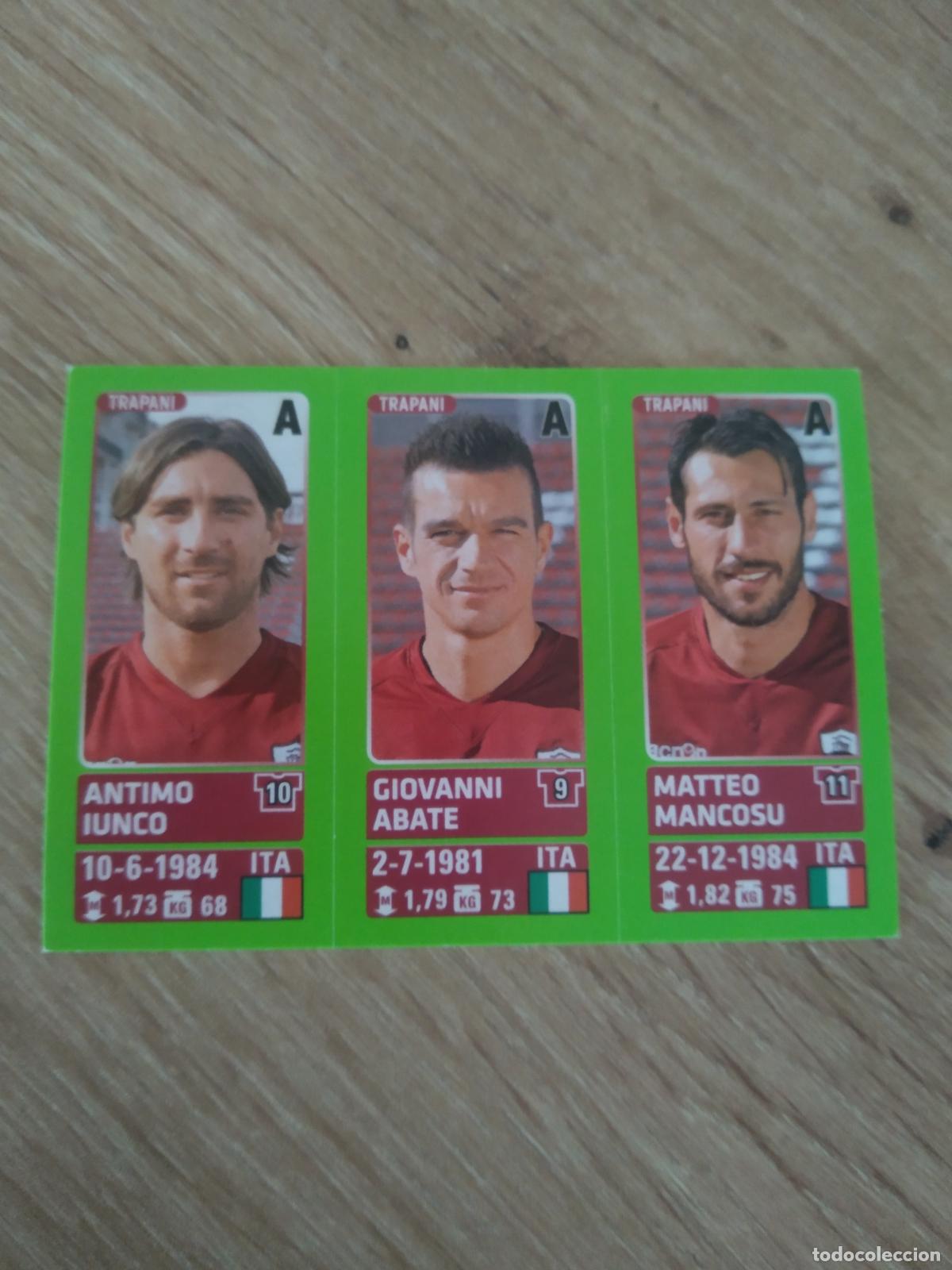 Cromos de f&uacute;tbol: 689 IUNCO ABATE MANCOSU TRAPANI CROMO FUTBOL PANINI LIGA ITALIA 14-15 CALCIATORI 2014-2015