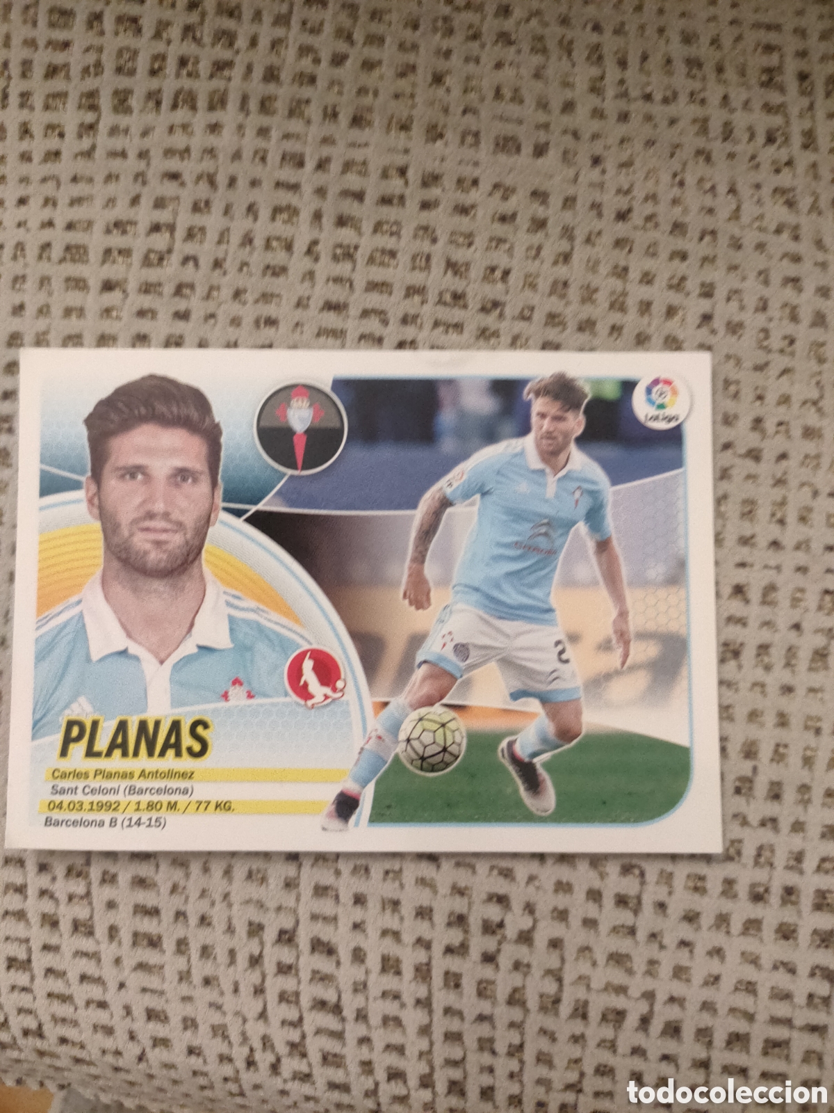 Figurine di Calcio: Planas - Real Celta - Liga 2016 2017 N&ordm;6B Colecciones Este Panini