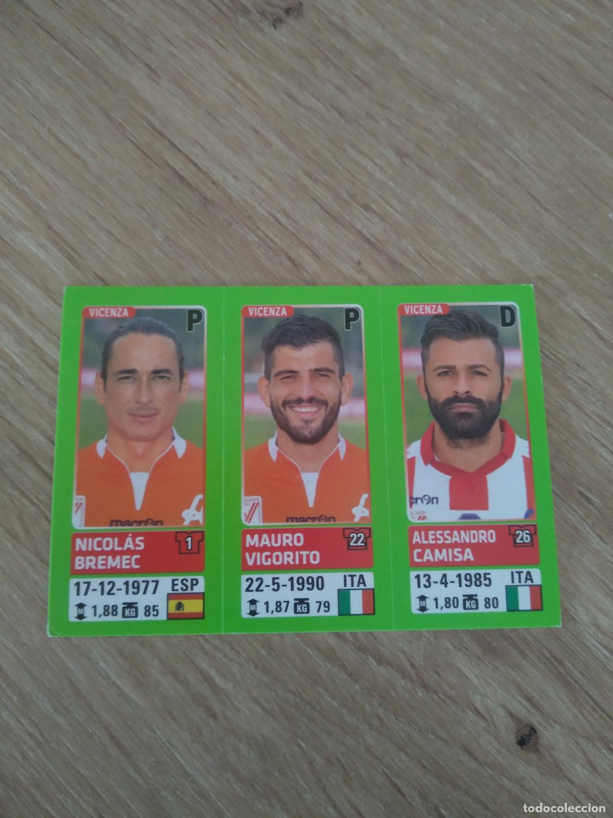 Cromos de f&uacute;tbol: 700 BREMEC VIGORITO CAMISA VICENZA CROMO FUTBOL PANINI LIGA ITALIA 14-15 CALCIATORI 2014-2015