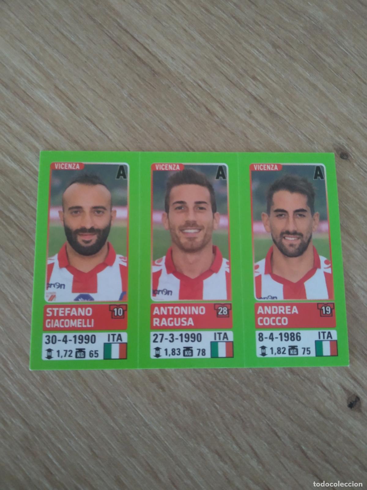 Cromos de f&uacute;tbol: 705 GIACOMELLI RAGUSA COCCO VICENZA CROMO FUTBOL PANINI LIGA ITALIA 14-15 CALCIATORI 2014-2015
