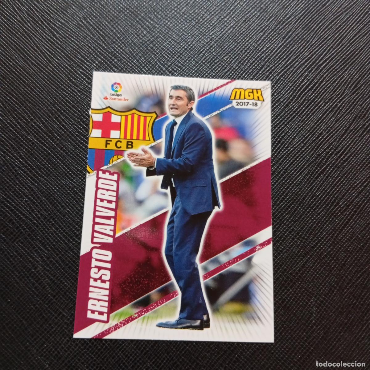 Cromos de f&uacute;tbol: 104 ERNESTO VALVERDE BARCELONA PANINI MEGACRACKS 2017 2018 CROMO FUTBOL 17 18 - A210 PG28