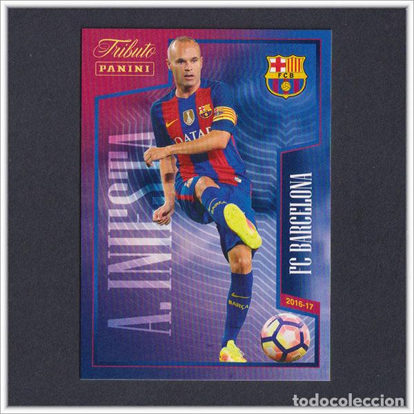 Cromos de f&uacute;tbol: TRIBUTO ANDRES INIESTA 1993 2024 PANINI 2016 2017 22 COLECCI&Oacute;N LIGA BARCELONA ALBUM BAR&Ccedil;A