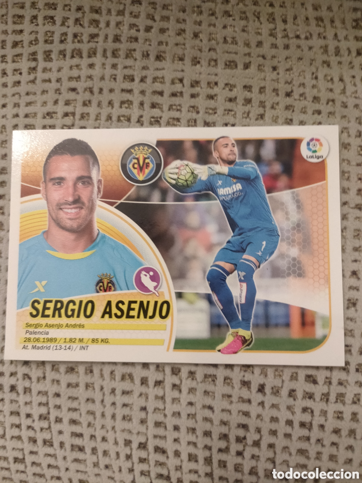 Figurine di Calcio: SERGIO ASENJO VILLARREAL N⁰ 1 LIGA ESTE 2016 2017