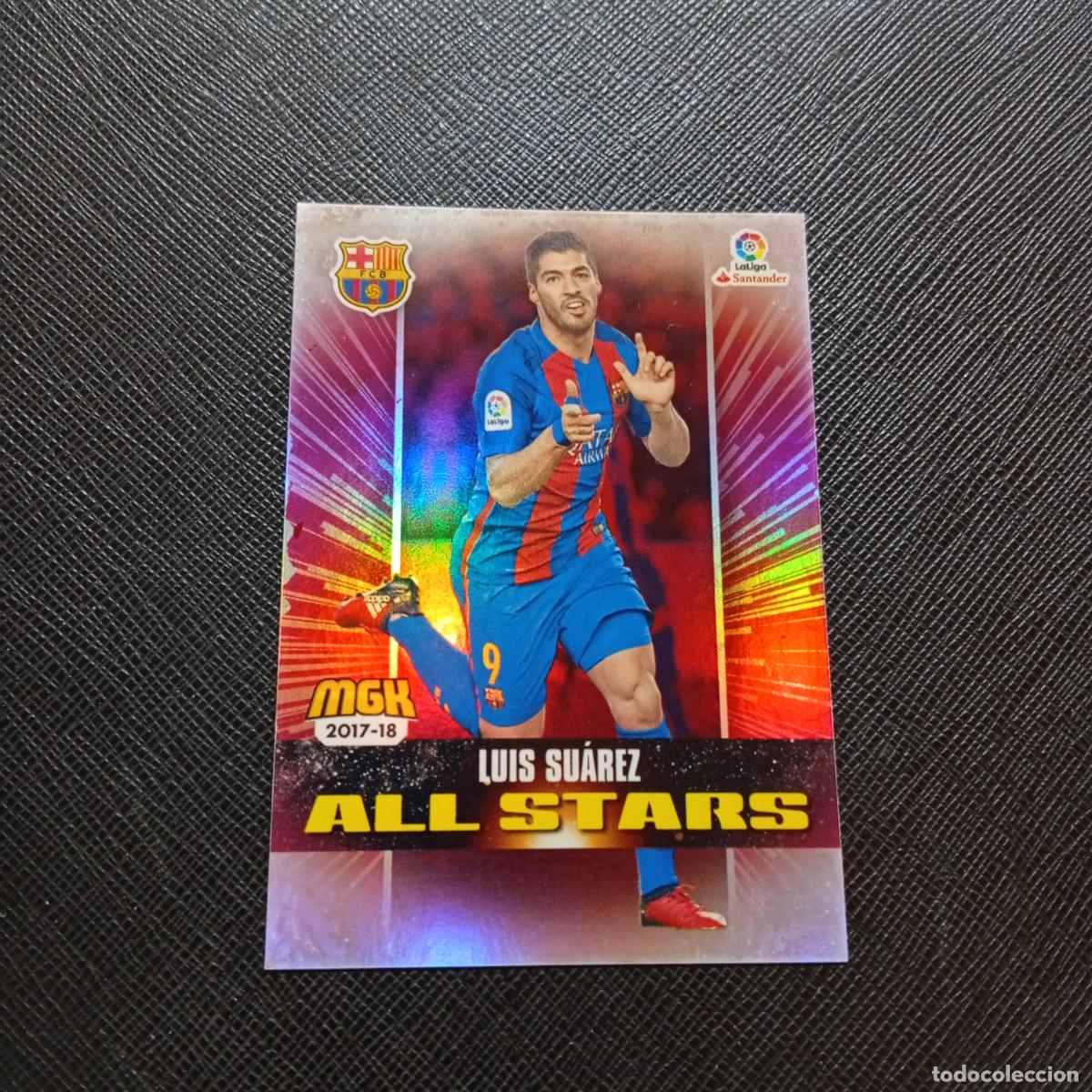 Cromos de f&uacute;tbol: 106 LUIS SUAREZ BARCELONA PANINI MEGACRACKS 2017 2018 CROMO FUTBOL 17 18 - A210 PG37