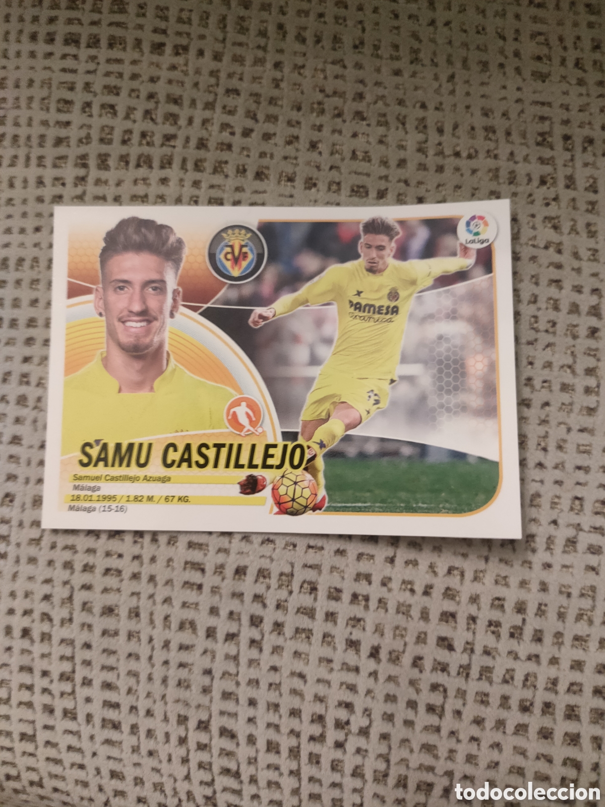 Figurine di Calcio: N&ordm; 13 SAMU CASTILLEJO - VILLARREAL CF - LIGA ESTE PANINI 2016