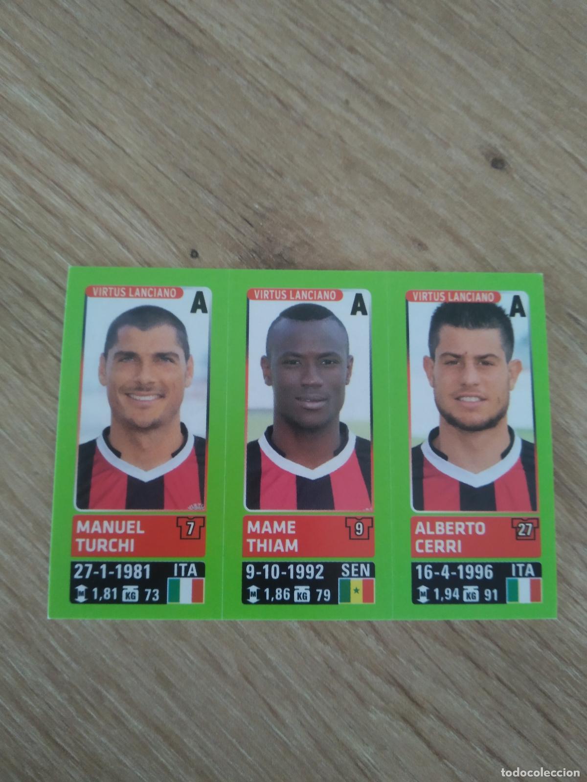 Figurine di Calcio: 721 TURCHI THIAM CERRI VIRTUS LANCIANO CROMO FUTBOL PANINI LIGA ITALIA 14-15 CALCIATORI 2014-2015