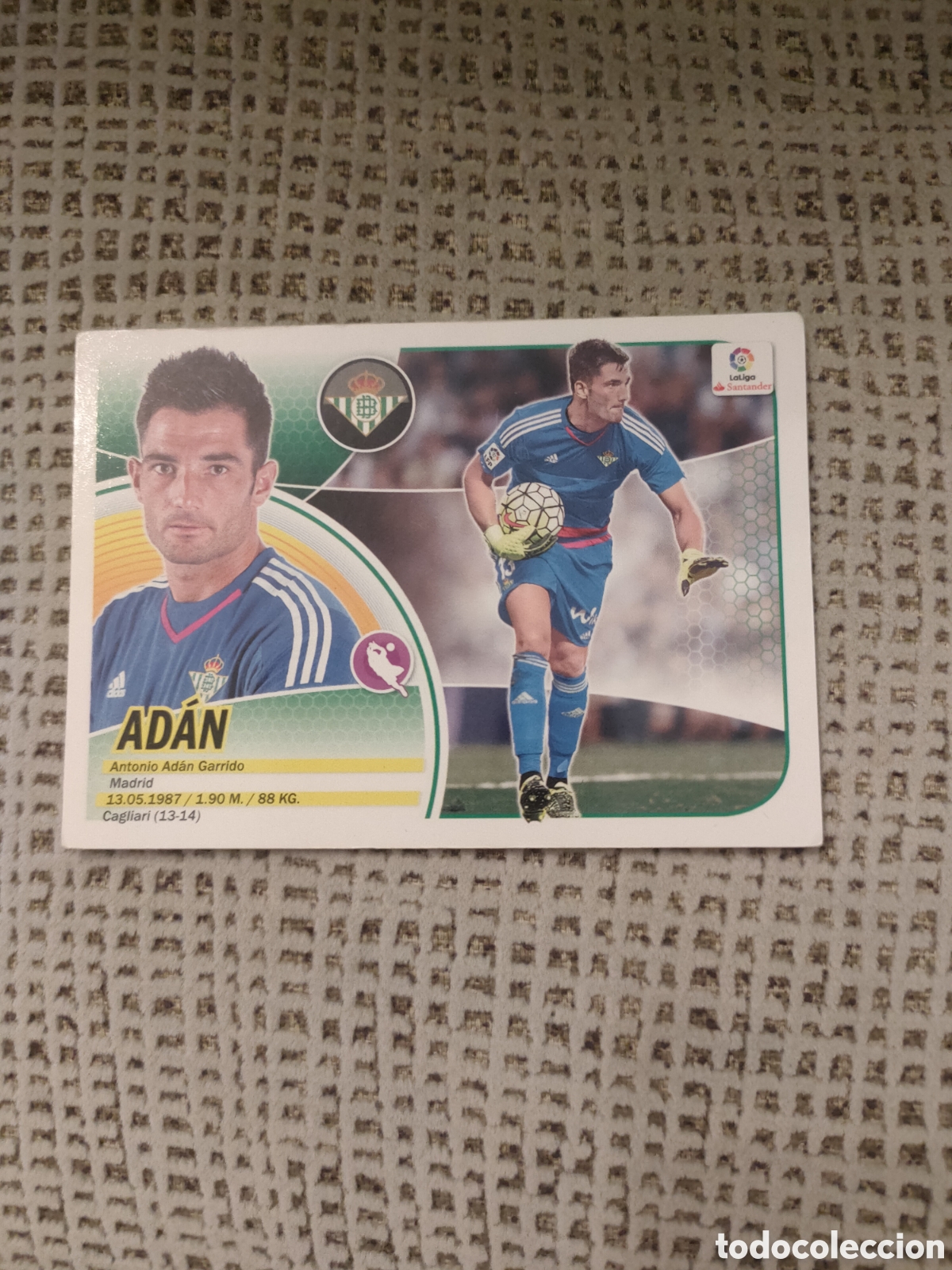 Cromos de f&uacute;tbol: 1 Ad&aacute;n, Real Betis, La Liga este 2016 2017