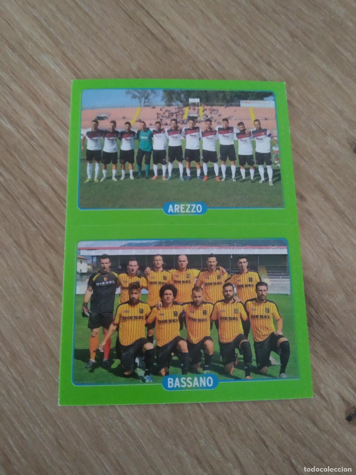 Cromos de f&uacute;tbol: 725 EQUIPO PLANTILLA AREZZO BASSANO CROMO FUTBOL PANINI LIGA ITALIA 14-15 CALCIATORI 2014-2015