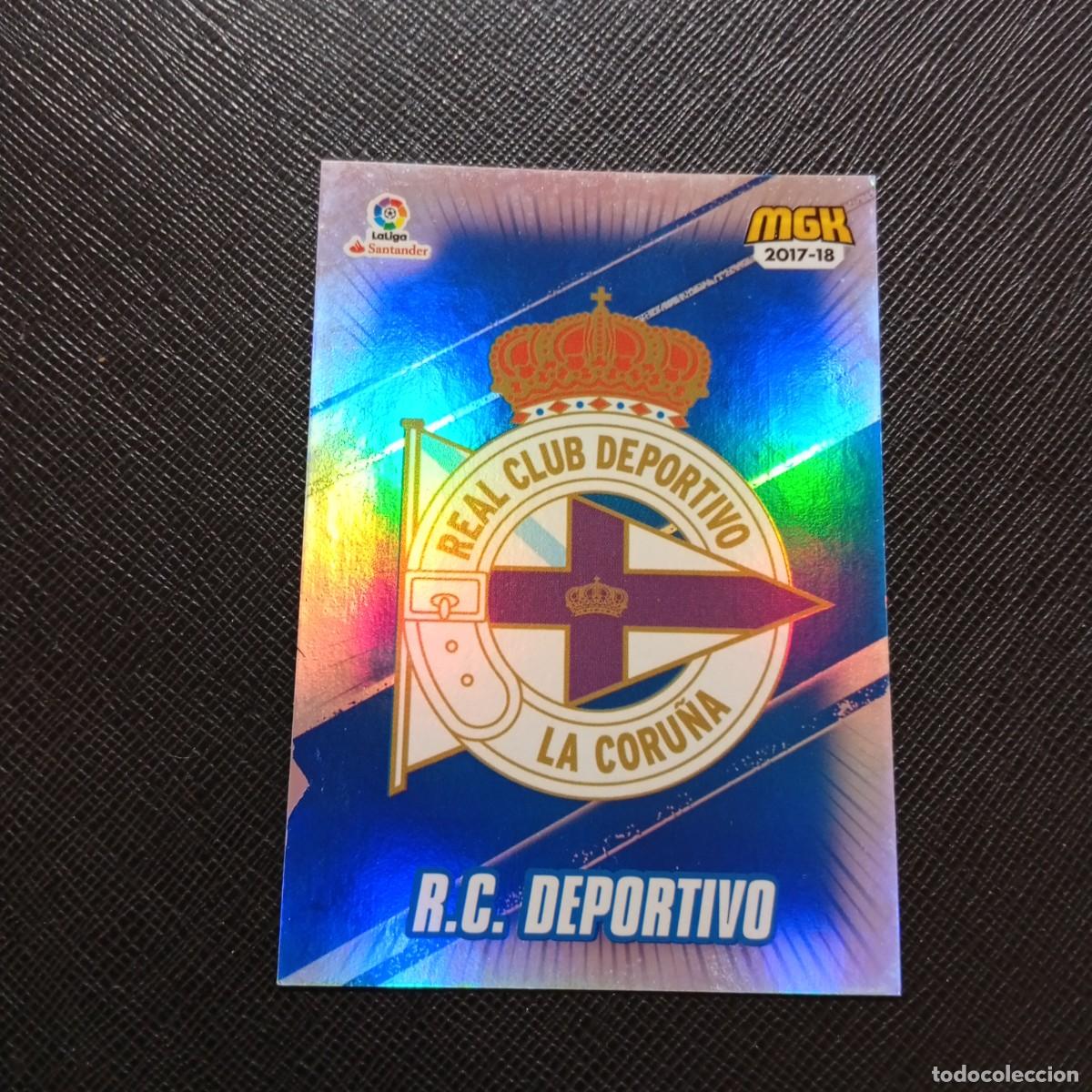 Cromos de f&uacute;tbol: 163 ESCUDO DEPORTIVO CORU&Ntilde;A PANINI MEGACRACKS 2017 2018 CROMO FUTBOL 17 18 - A210 PG55