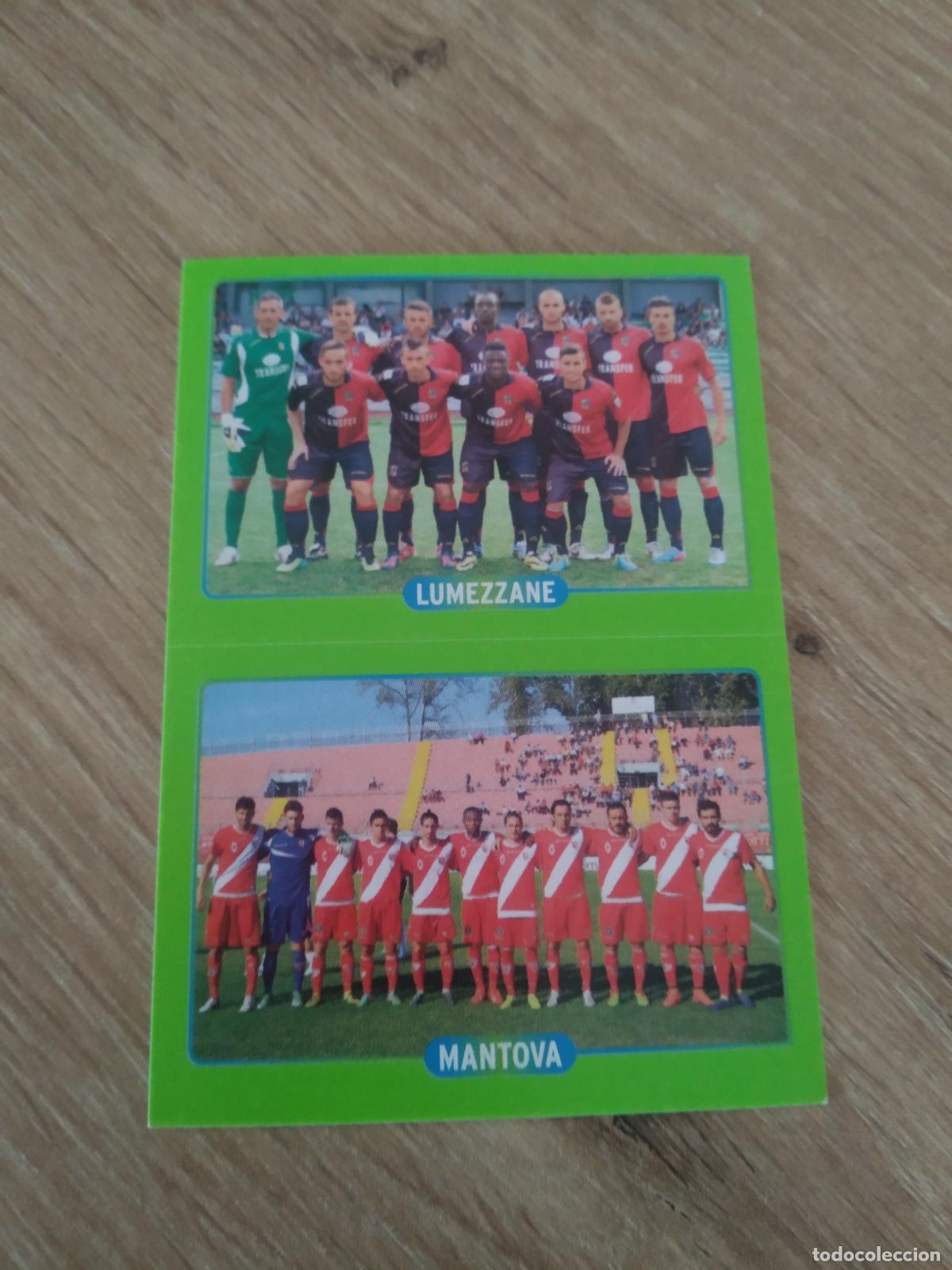 Cromos de f&uacute;tbol: 729 EQUIPO PLANTILLA LUMEZZANE MANTOVA CROMO FUTBOL PANINI LIGA ITALIA 14-15 CALCIATORI 2014-2015