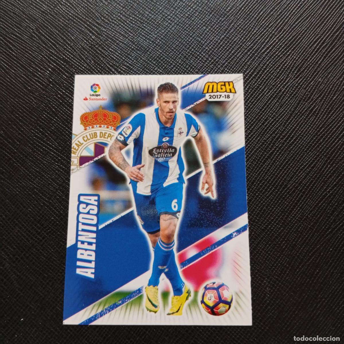 Cromos de f&uacute;tbol: 169 ALBENTOSA DEPORTIVO CORU&Ntilde;A PANINI MEGACRACKS 2017 2018 CROMO FUTBOL 17 18 - A210 PG55