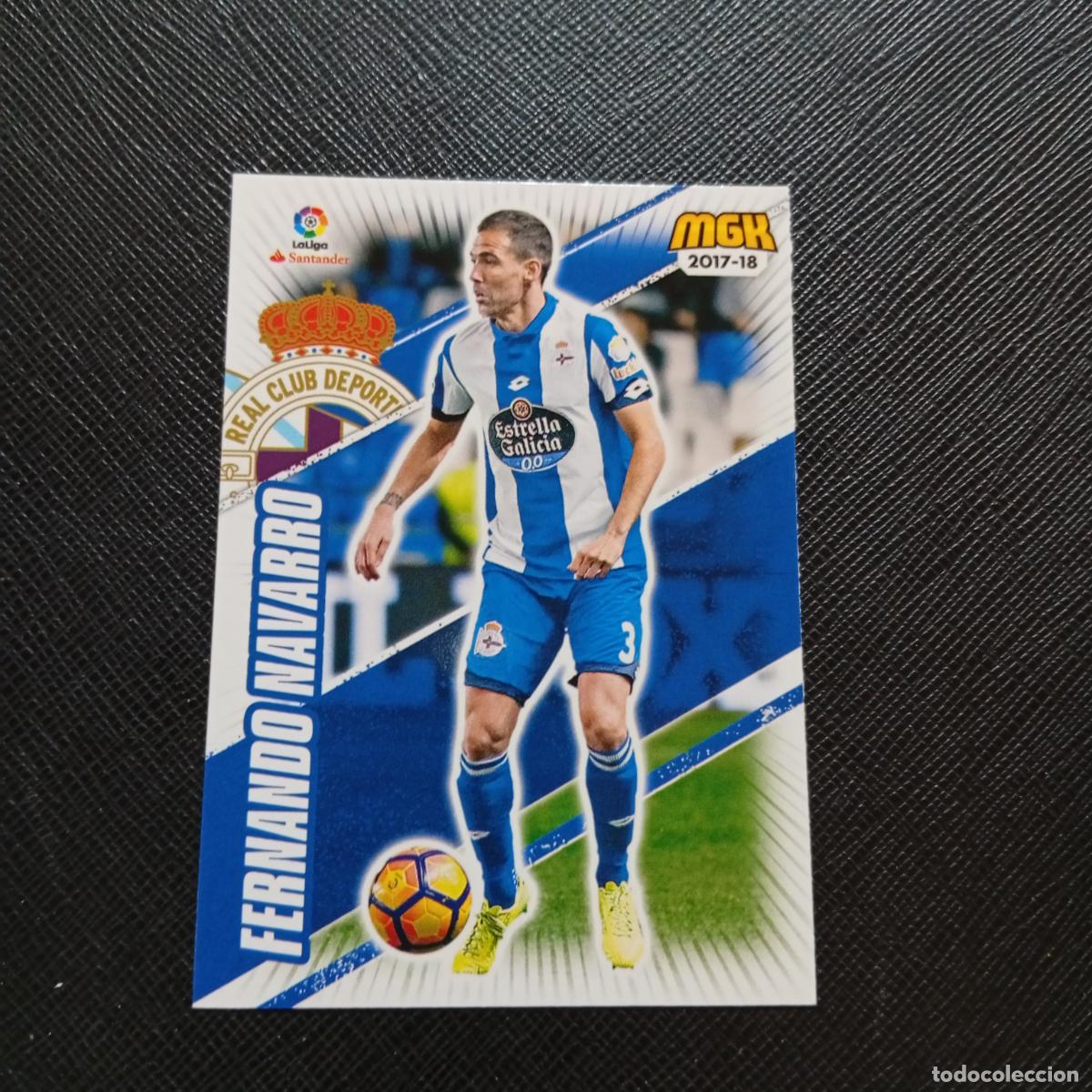 Cromos de f&uacute;tbol: 170 FERNANDO NAVARRO DEPORTIVO CORU&Ntilde;A PANINI MEGACRACKS 2017 2018 CROMO FUTBOL 17 18 - A210 PG55