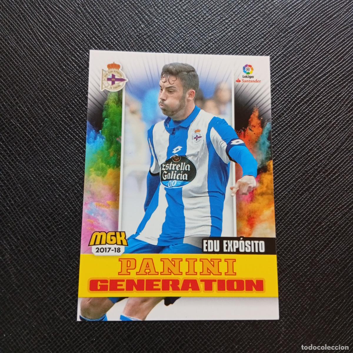 Cromos de f&uacute;tbol: 189 EDU EXPOSITO RIAZOR DEPORTIVO CORU&Ntilde;A PANINI MEGACRACKS 2017 2018 CROMO FUTBOL 17 18 - A210 PG64