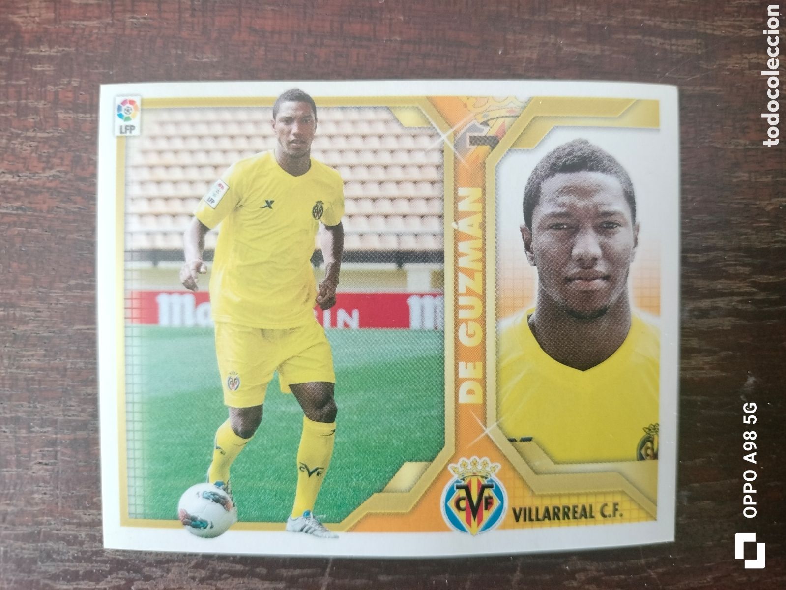 Cromos de f&uacute;tbol: Cromo fichaje 59 De Guzm&aacute;n Villarreal Ediciones Este liga temporada 11 12 2011 2012