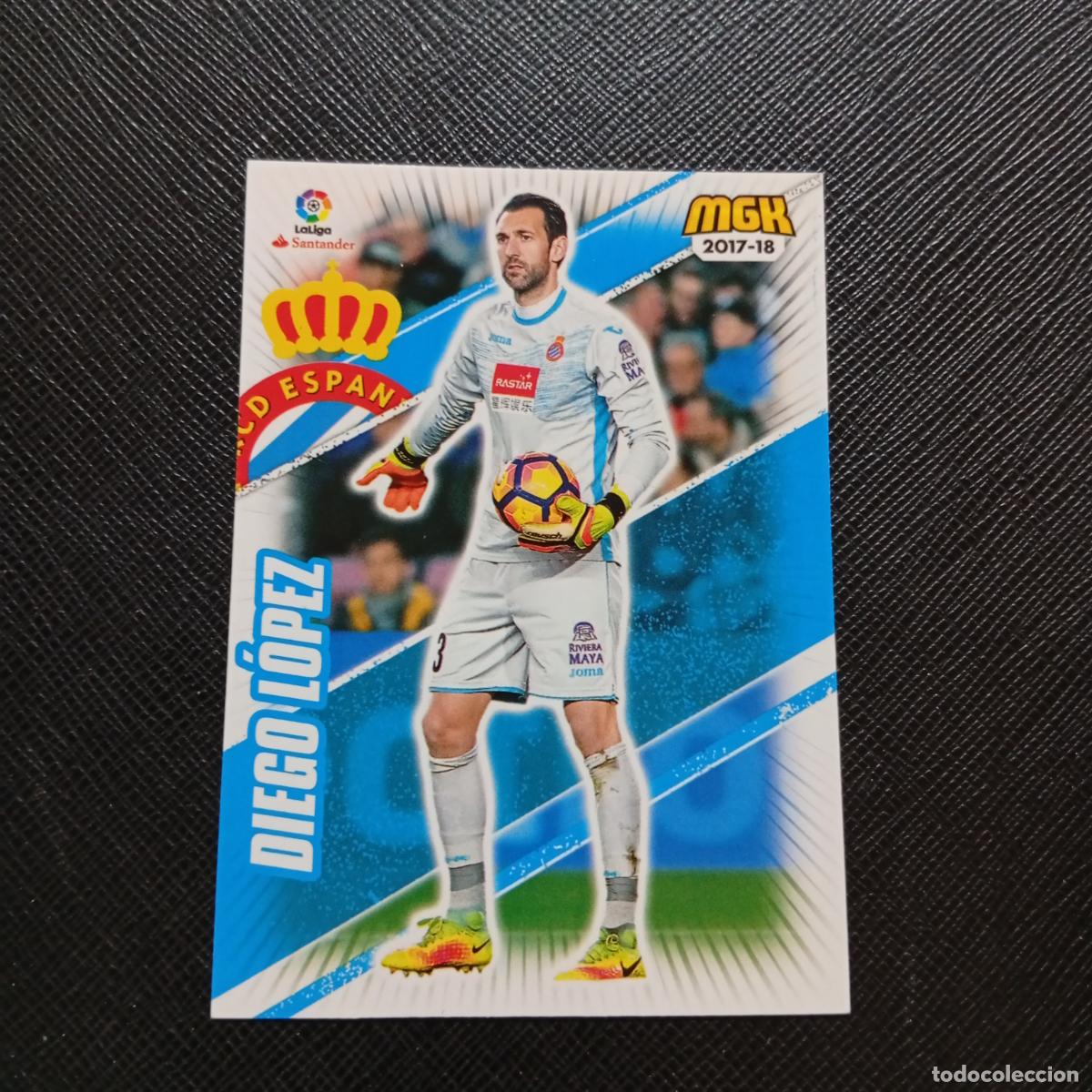 Cromos de f&uacute;tbol: 218 DIEGO LOPEZ ESPA&Ntilde;OL PANINI MEGACRACKS 2017 2018 CROMO FUTBOL 17 18 - A210 PG73