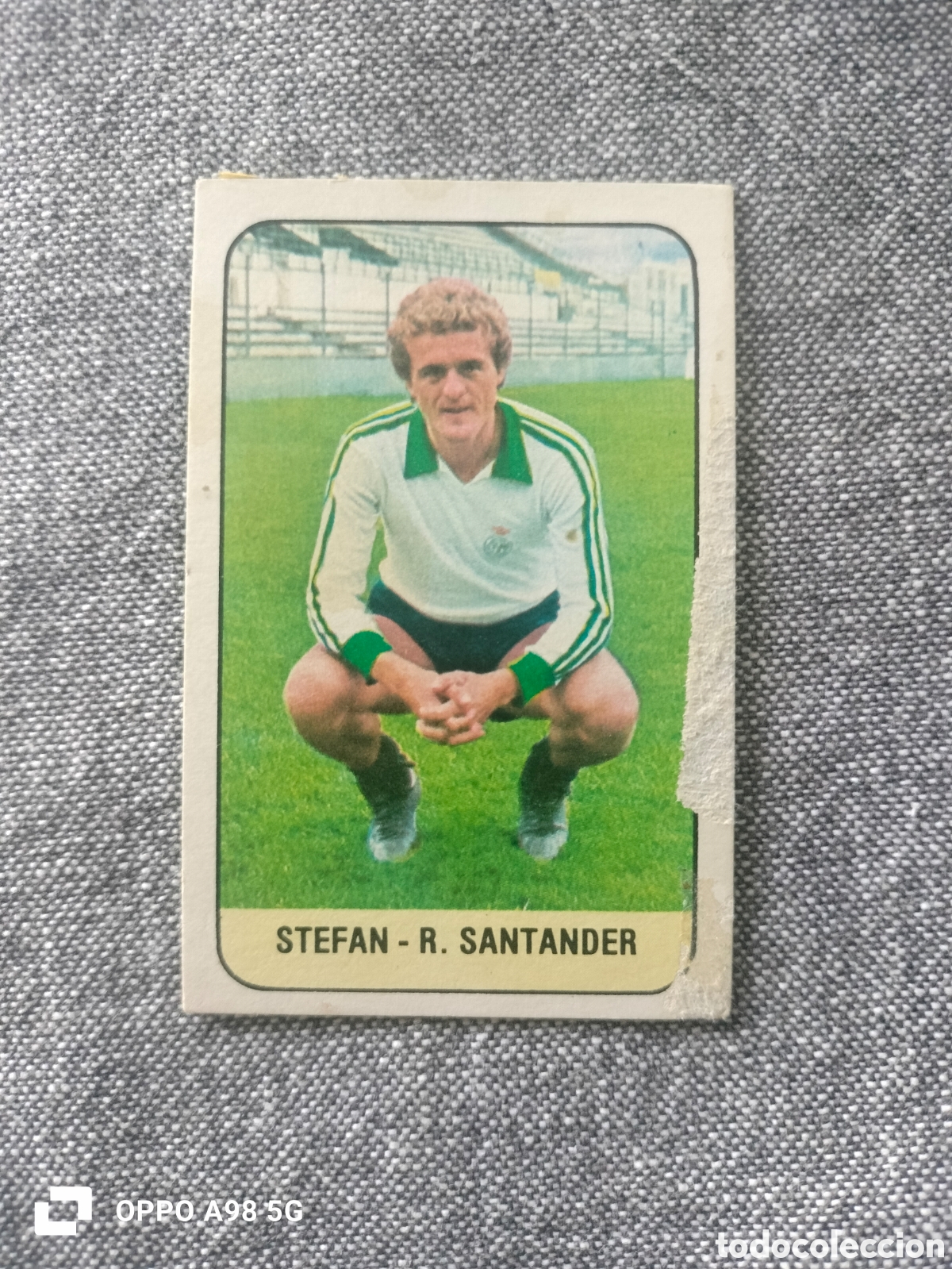 Cromos de f&uacute;tbol: Cromo fichaje 23 Stefan Racing de Santander Ediciones Este liga temporada 78 79 1978 1979 Defectuoso