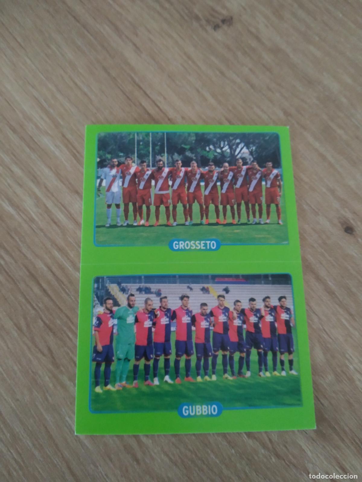 Cromos de f&uacute;tbol: 741 GROSSETO GUBBIO EQUIPO PLANTILLA CROMO FUTBOL PANINI LIGA ITALIA 14-15 CALCIATORI 2014-2015