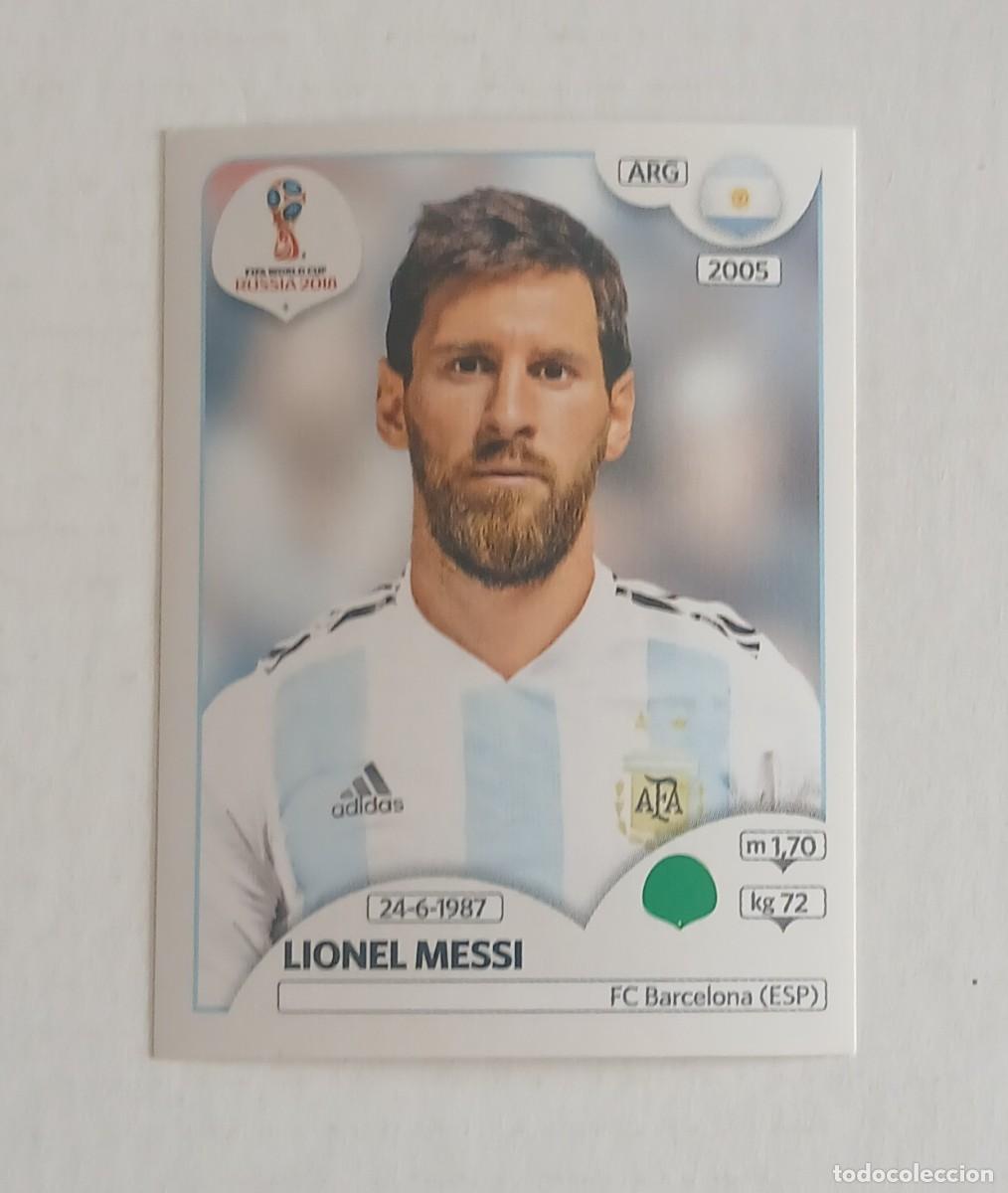 Fu&szlig;ball-Sticker: CROMO n&ordm; 288 MESSI ARGENTINA FIFA WORLD CUP RUSSIA 2018 DE PANINI. Nuevo de sobre.