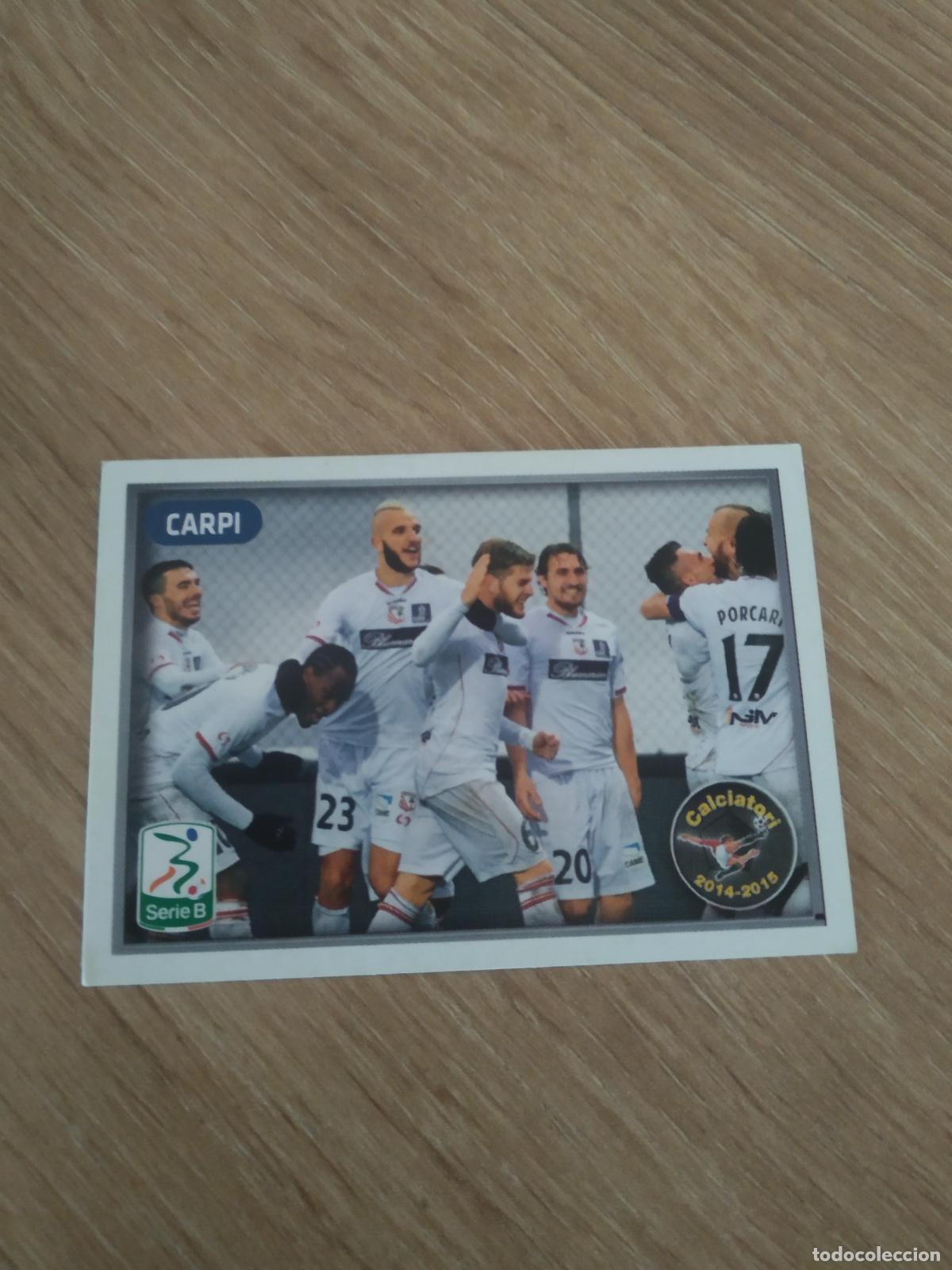 Fu&szlig;ball-Sticker: V8 EQUIPO PLANTILLA CARPI CROMO FUTBOL PANINI LIGA ITALIA 14-15 CALCIATORI 2014-2015