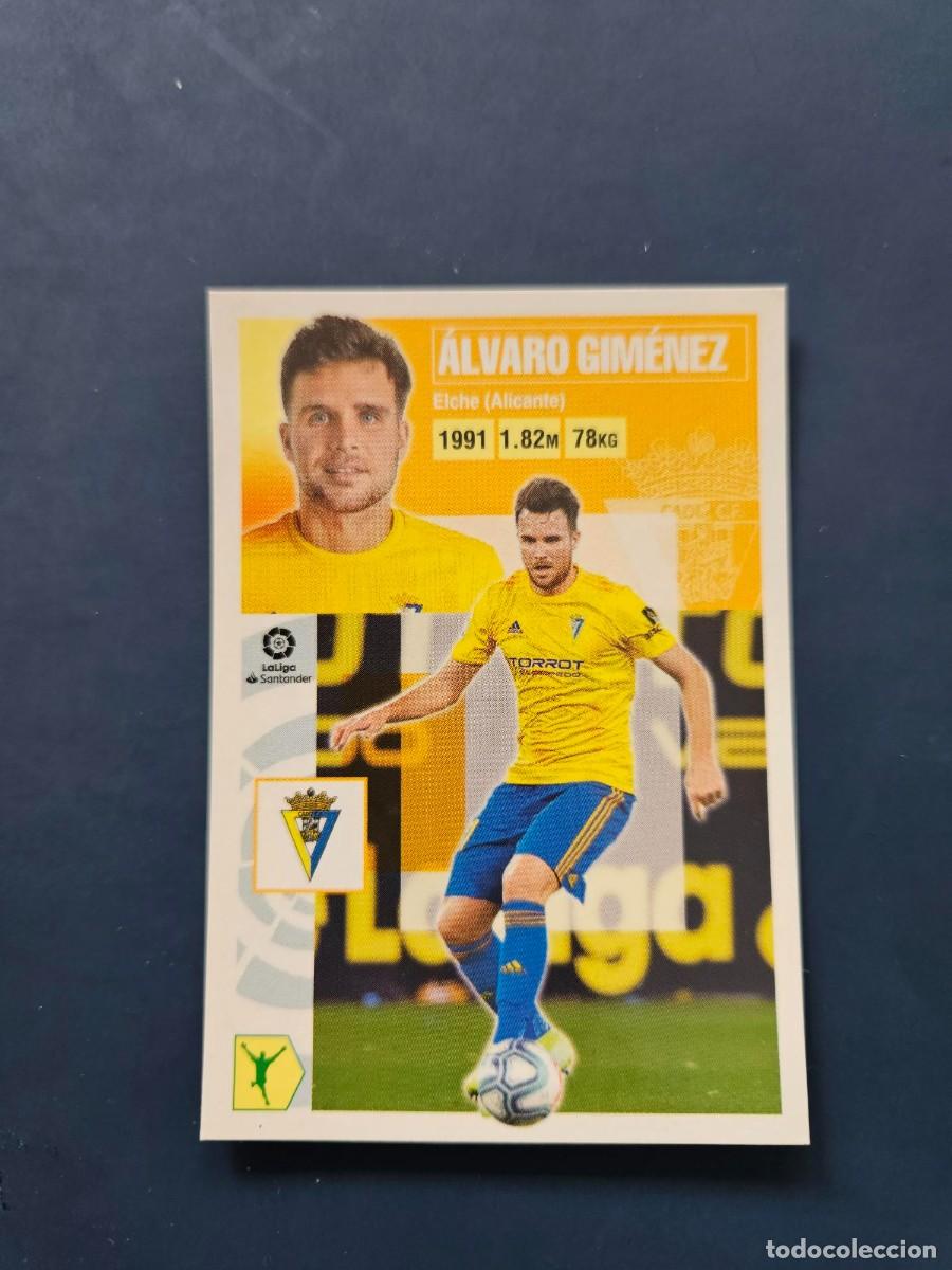 Fu&szlig;ball-Sticker: N&ordm; 17 ALVARO GIMENEZ CADIZ LIGA ESTE 20 21 2020 2021 SIN PEGAR NUNCA PEGADO