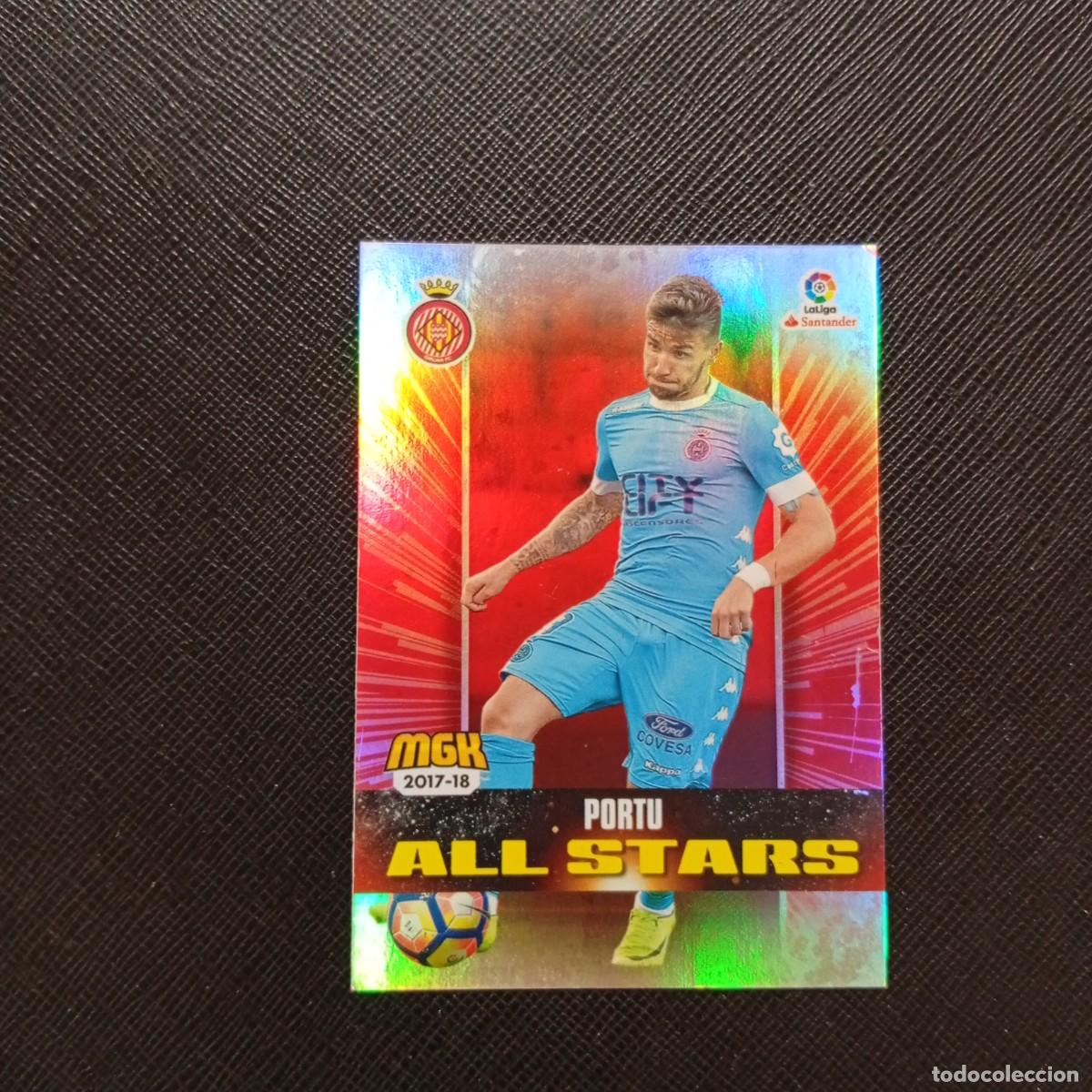 Fu&szlig;ball-Sticker: 295 PORTU GIRONA PANINI MEGACRACKS 2017 2018 CROMO FUTBOL 17 18 - A210 PG100