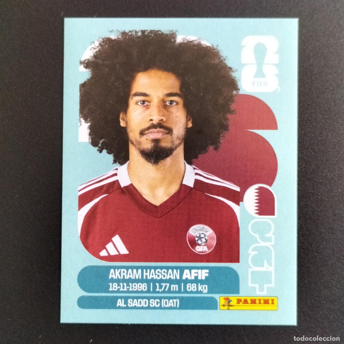 Cromos de f&uacute;tbol: QAT 18 AKRAM HASSAN AFIF QATAR CROMOS STICKER MUNDIAL 26 2026 FIFA WORLD CUP PANINI