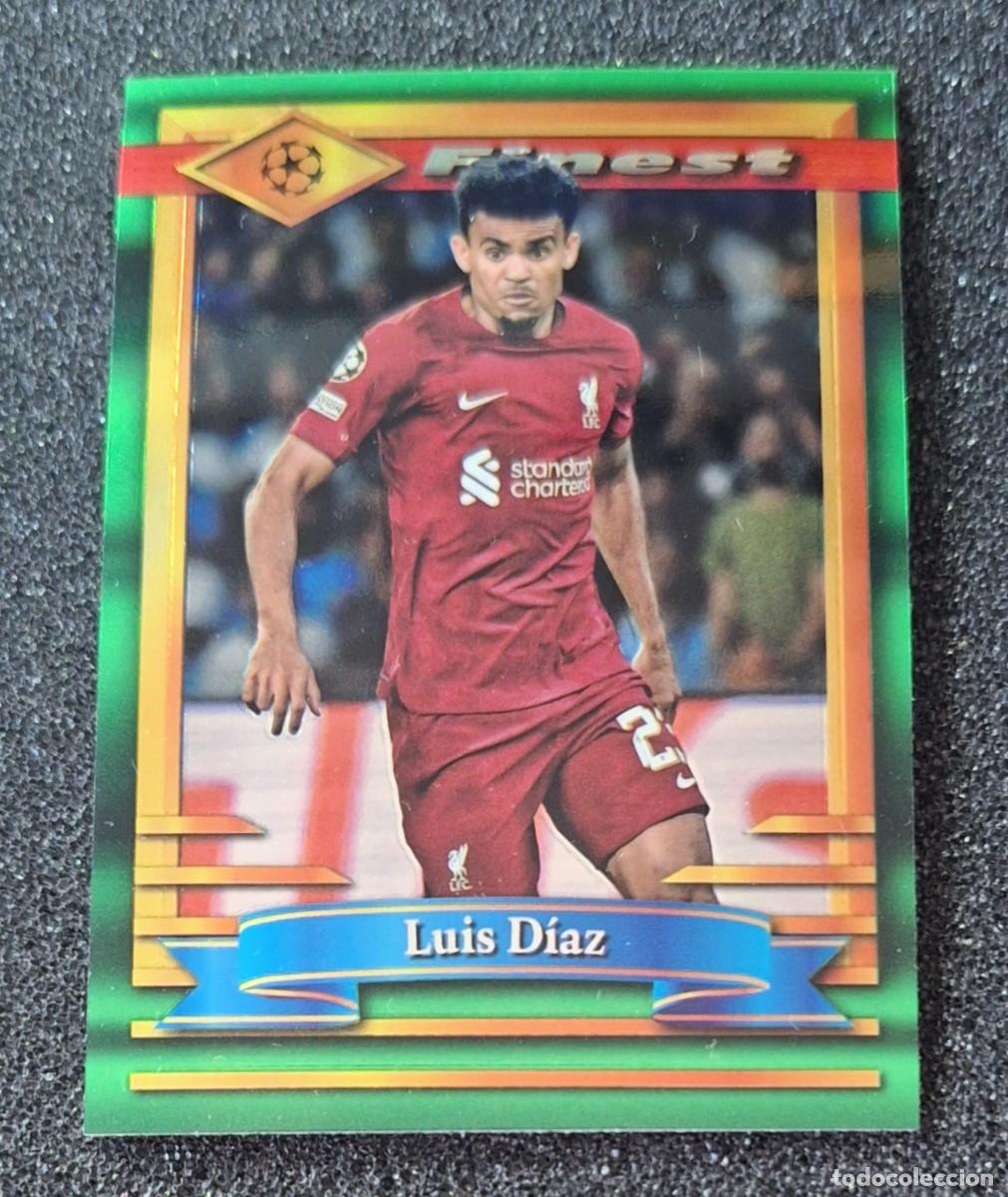 Cromos de f&uacute;tbol: Luis Diaz Liverpool Topps Finest Soccer Moment #58
