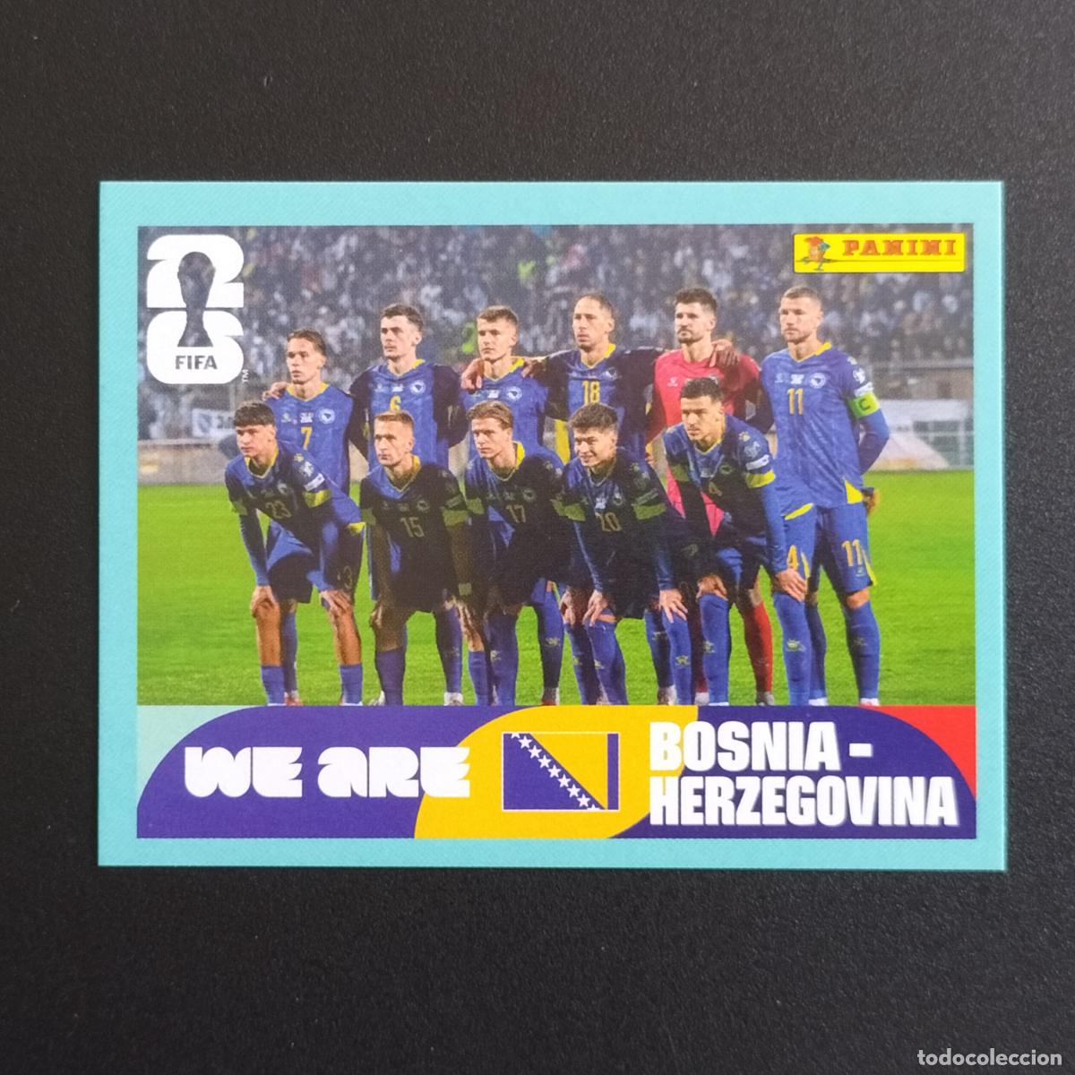 Cartes &agrave; collectionner de Football: BIH 13 SELECCION EQUIPO BOSNIA HERZEGOVINA CROMOS STICKER MUNDIAL 26 2026 FIFA WORLD CUP PANINI