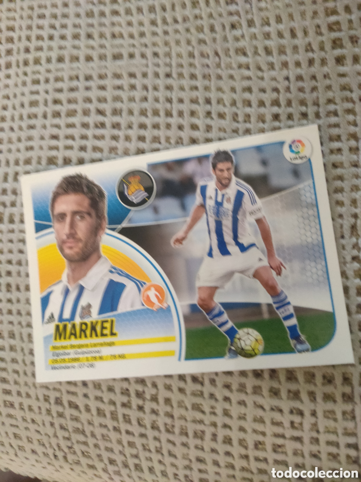 Cromos de f&uacute;tbol: MARKEL DE LA REAL SOCIEDAD LIGA ESTE 2016-2017