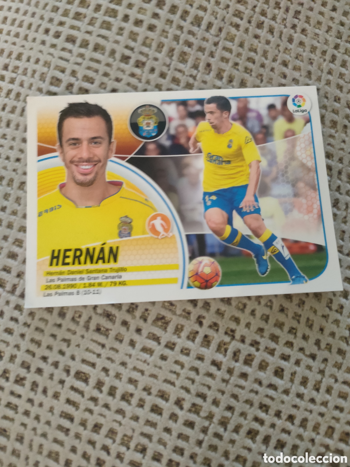 Cromos de f&uacute;tbol: Hern&aacute;n, UD Las Palmas Liga Santander, este 2016 2017