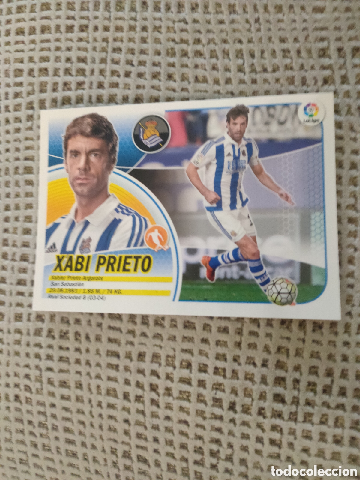 Cromos de f&uacute;tbol: xabi prieto real sociedad liga este 2016 2017