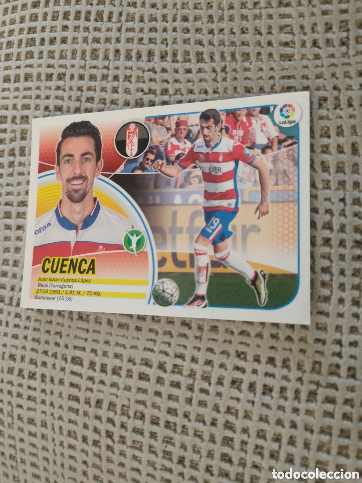 Cromos de f&uacute;tbol: Liga este 2016 2017 panini Cuenca n&deg; 15 A Granada