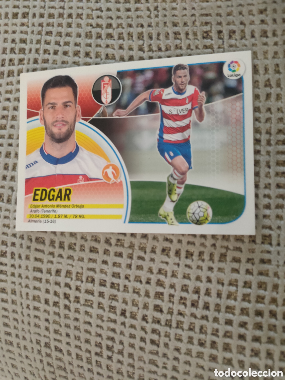 Cromos de f&uacute;tbol: Liga este 2016 2017 panini Edgar n&deg; 13 A Granada