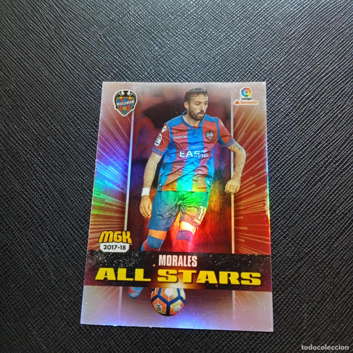 Cromos de f&uacute;tbol: 377 MORALES LEVANTE PANINI MEGACRACKS 2017 2018 CROMO FUTBOL 17 18 - A210 PG127