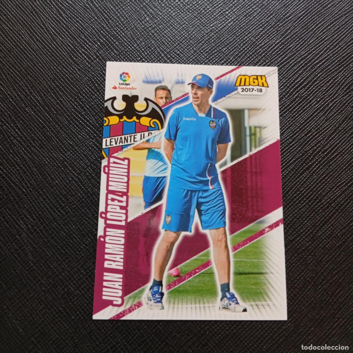 Cromos de f&uacute;tbol: 374 JUAN RAMON LOPEZ MU&Ntilde;IZ LEVANTE PANINI MEGACRACKS 2017 2018 CROMO FUTBOL 17 18 - A210 PG127