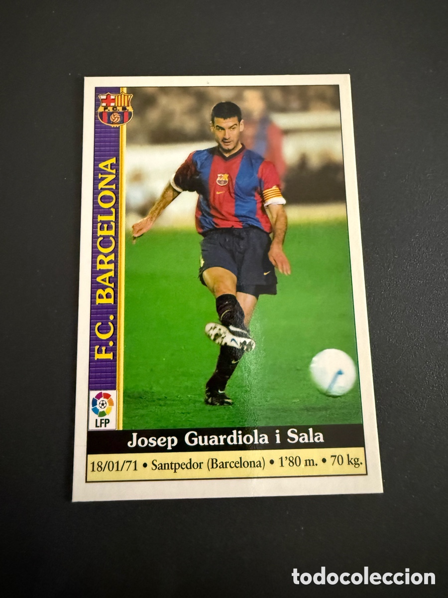 Cromos de f&uacute;tbol: MUNDICROMO 2000. n 9. GUARDIOLA ( FC Barcelona)
