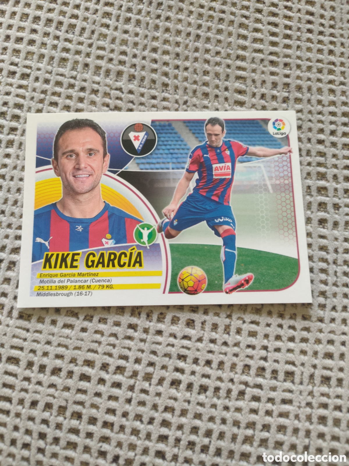 Figurine di Calcio: KIKE GARCIA DEL S.D. EIBAR LIGA ESTE 2016-2017