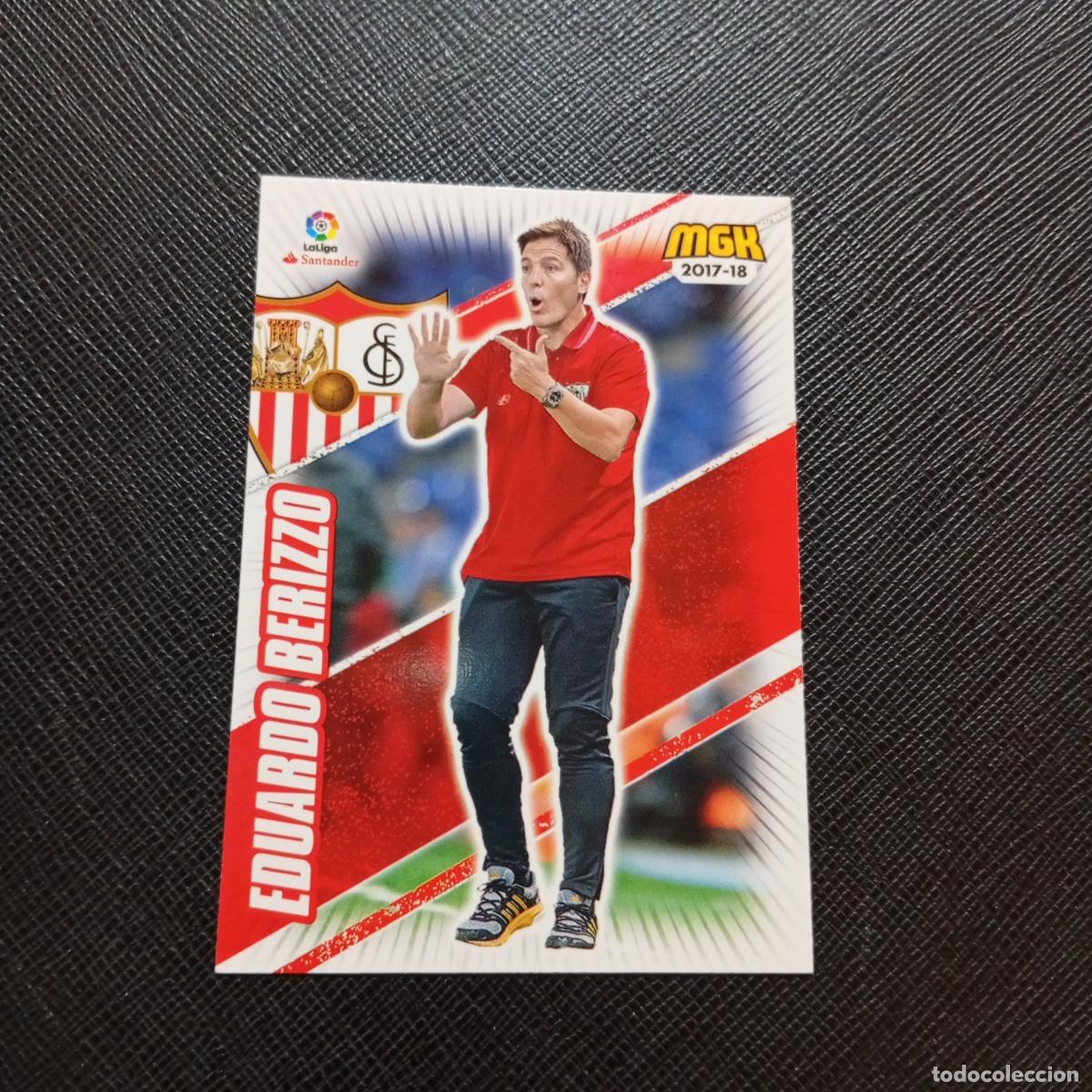 Football Stickers: 482 EDUARDO BERIZZO SEVILLA PANINI MEGACRACKS 2017 2018 CROMO FUTBOL 17 18 - A210 PG154