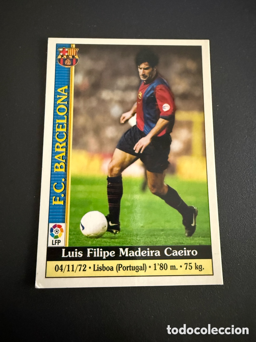 Football Stickers: MUNDICROMO 2000. n 15. FIGO ( FC Barcelona)