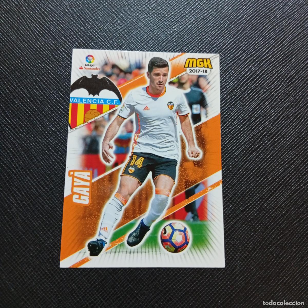 Cromos de f&uacute;tbol: 494 GAYA VALENCIA PANINI MEGACRACKS 2017 2018 CROMO FUTBOL 17 18 - A210 PG163