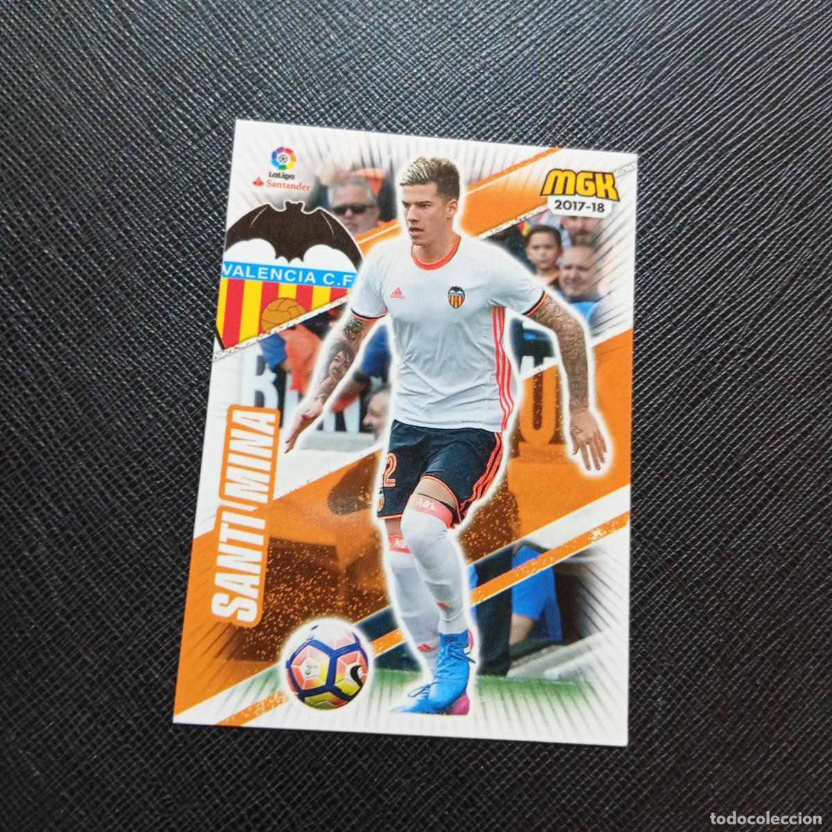 Cromos de f&uacute;tbol: 503 SANTI MINA VALENCIA PANINI MEGACRACKS 2017 2018 CROMO FUTBOL 17 18 - A210 PG163