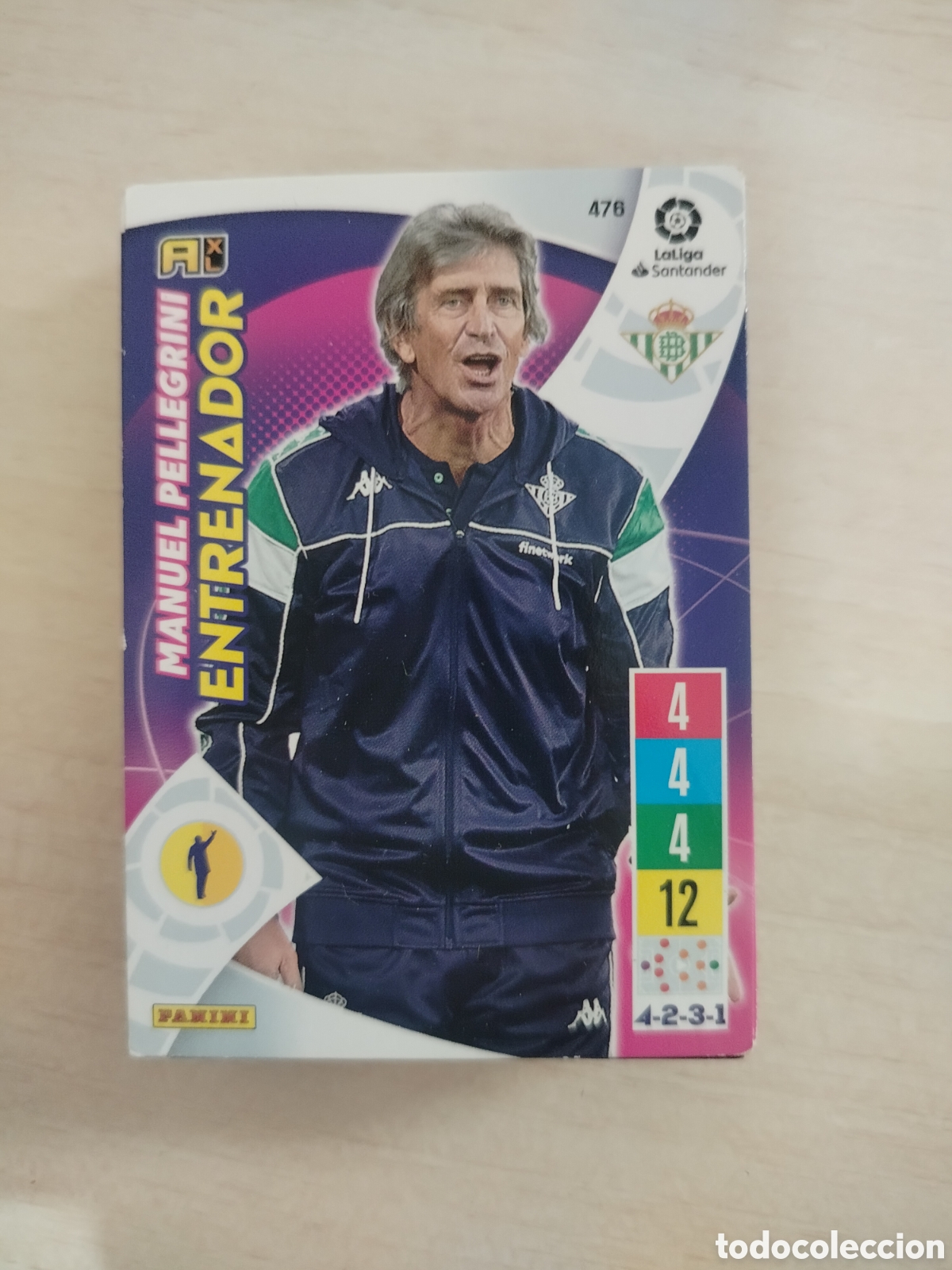 Cromos de Futebol: PELLEGRINI ENTRENADOR 476 ADRENALYN 2021 2022 21 22