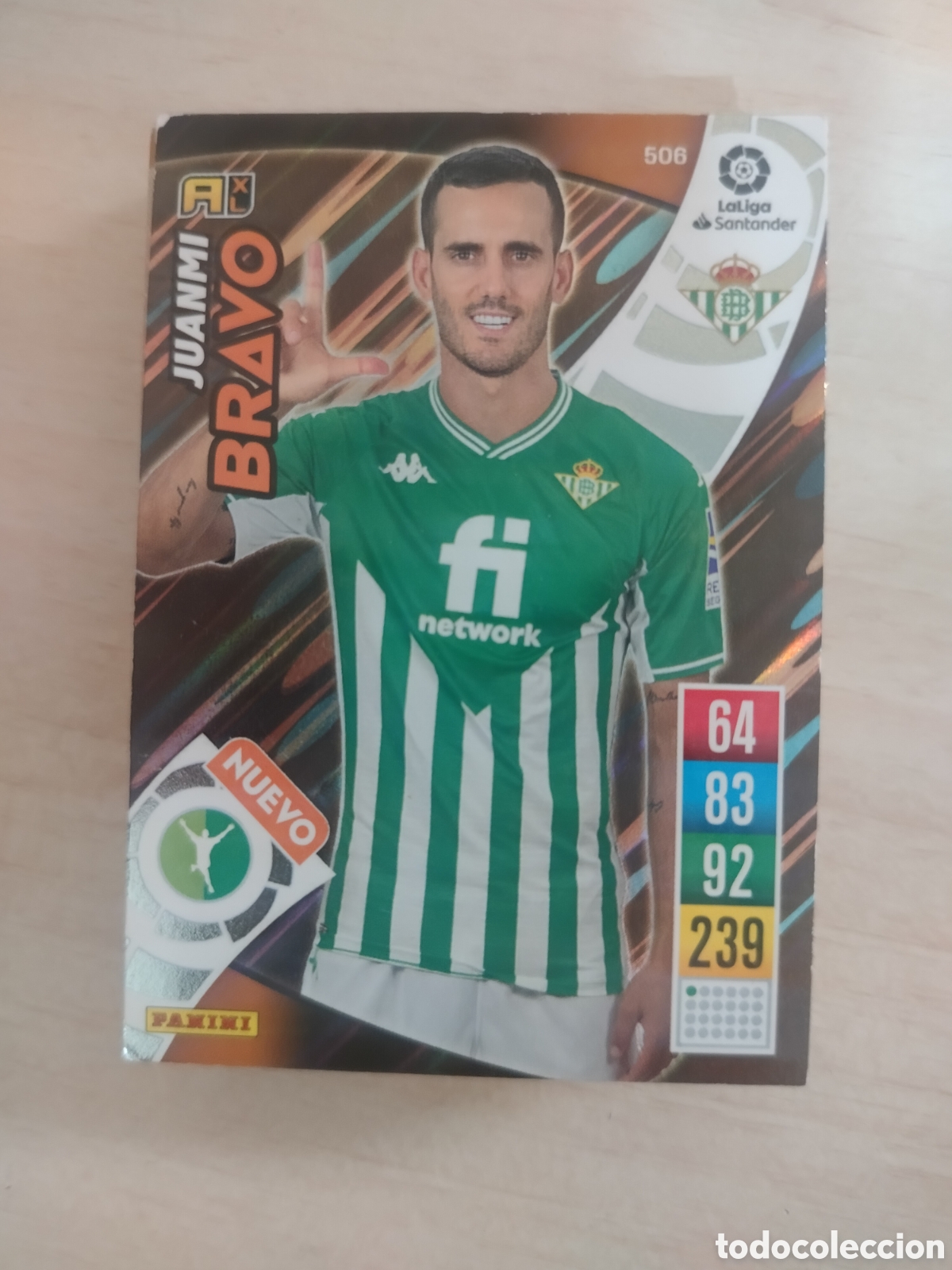 Cromos de Futebol: JUANMI BRAVO 506 ADRENALYN 2021 2022 21 22