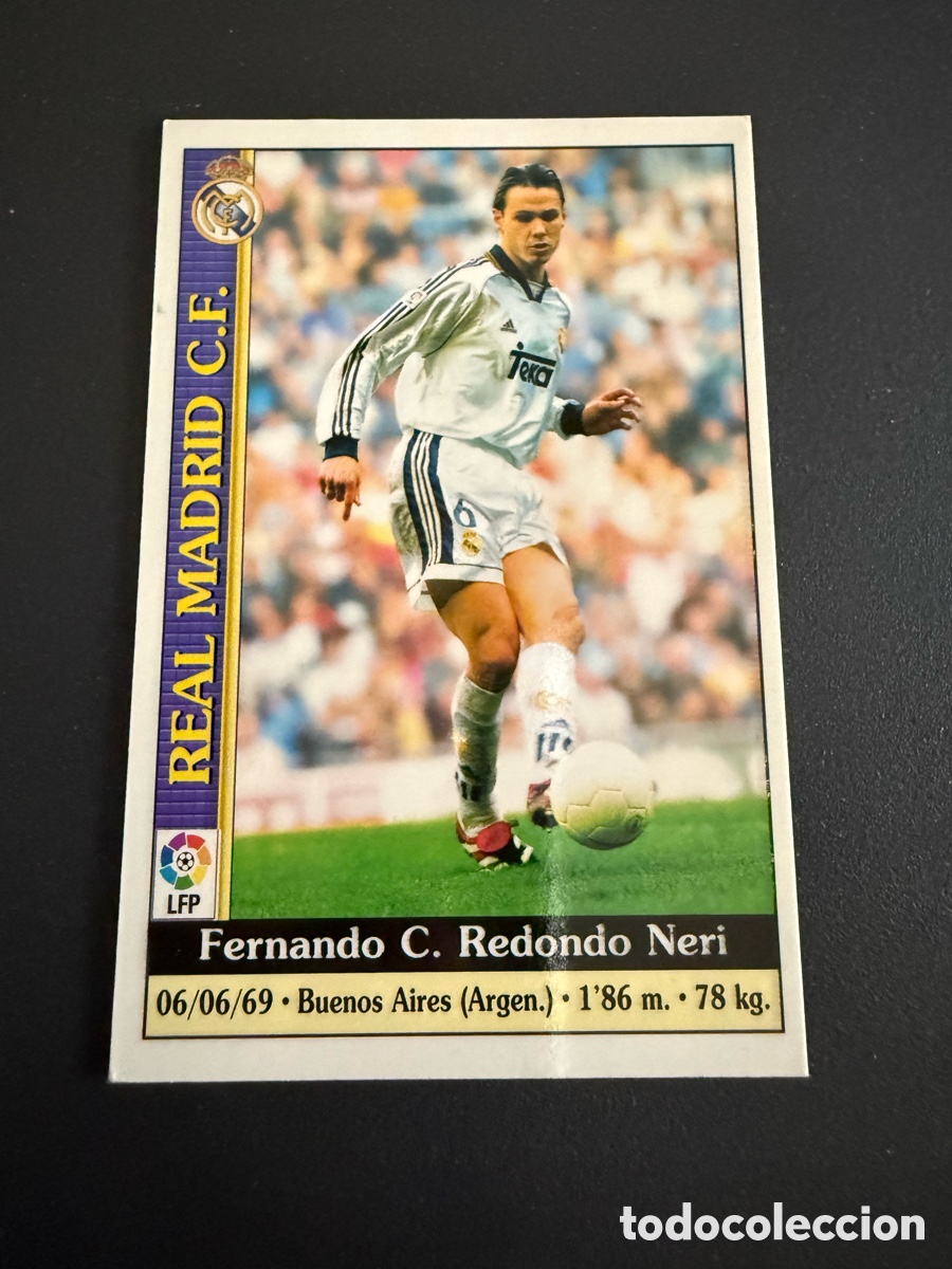 Cromos de Futebol: MUNDICROMO 2000. n 27. REDONDO ( Real Madrid)