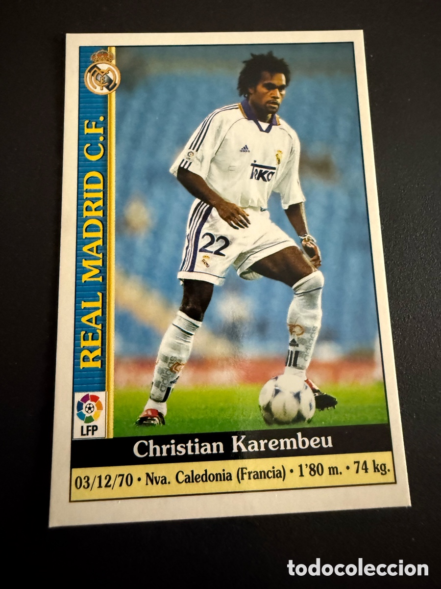 Figurine di Calcio: MUNDICROMO 2000. n 29. KAREMBEU ( Real Madrid)