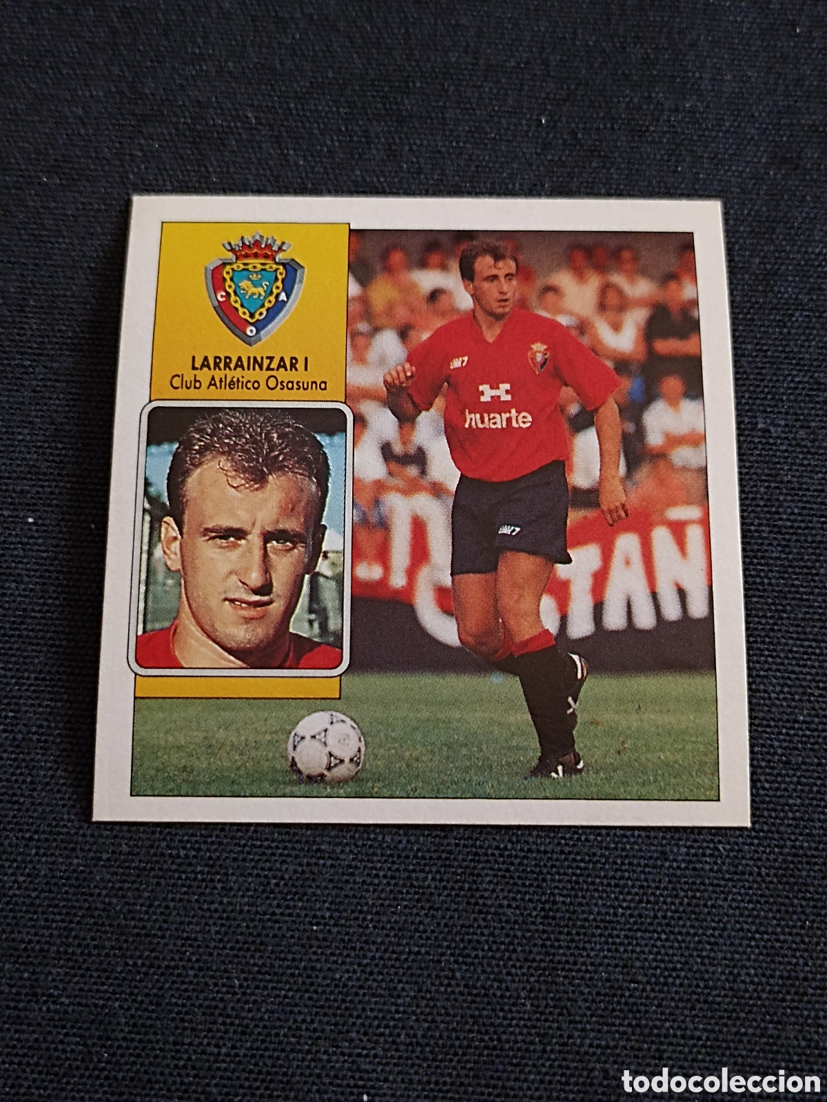 Figurine di Calcio: Larrainzar I ( Club Atl&eacute;tico Osasuna ). Liga este 92-93. Nunca pegado