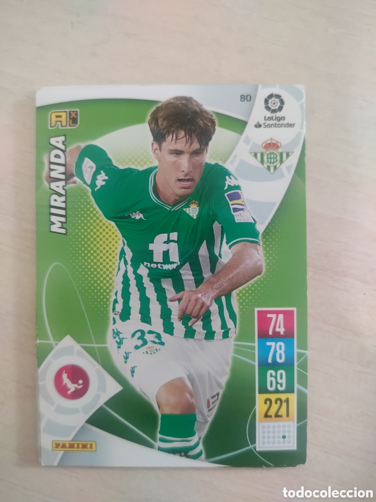 Cromos de f&uacute;tbol: MIRANDA 80 ADRENALYN 2021 2022 21 22