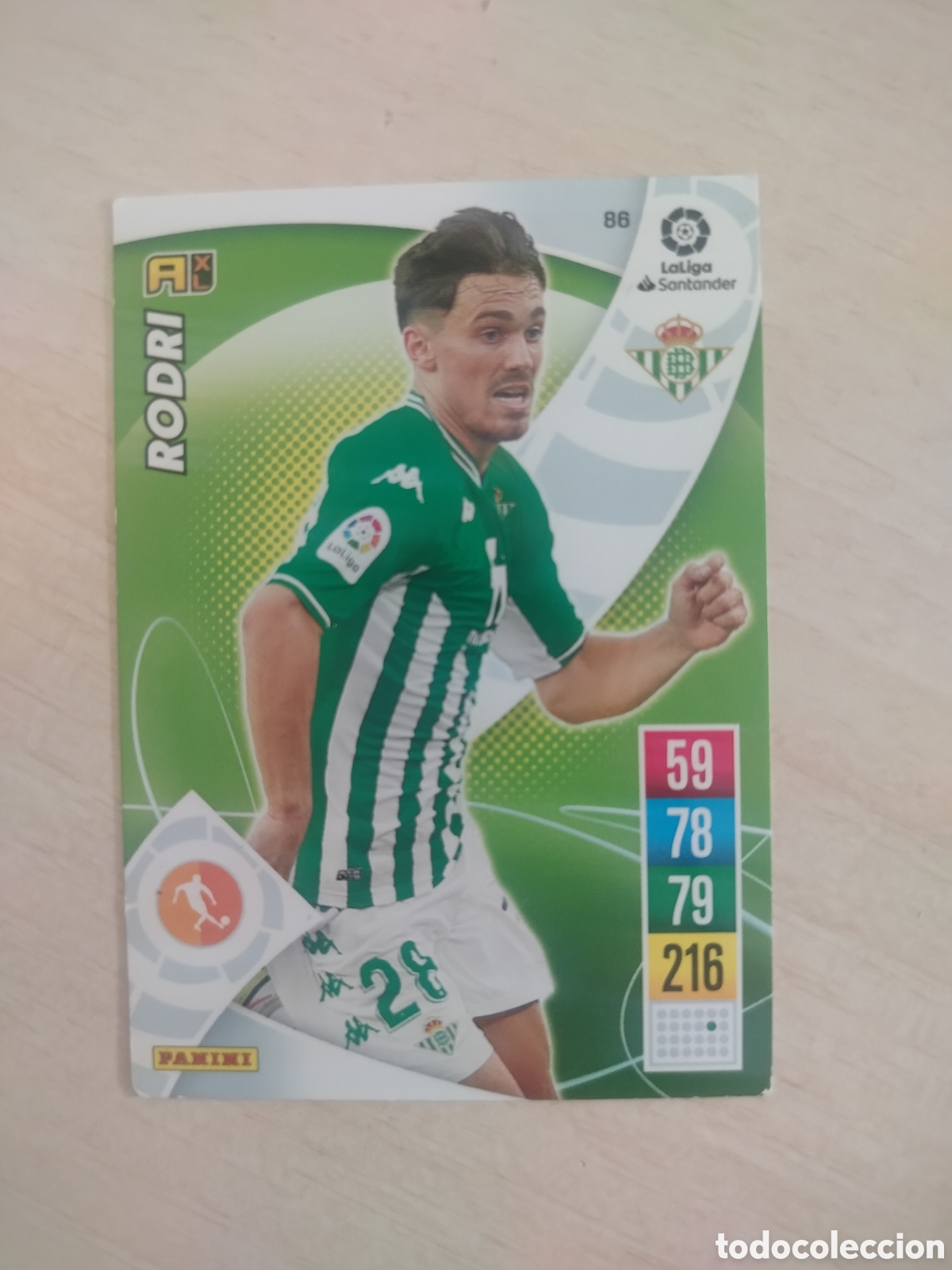 Cromos de f&uacute;tbol: RODRI 86 ADRENALYN 2021 2022 21 22
