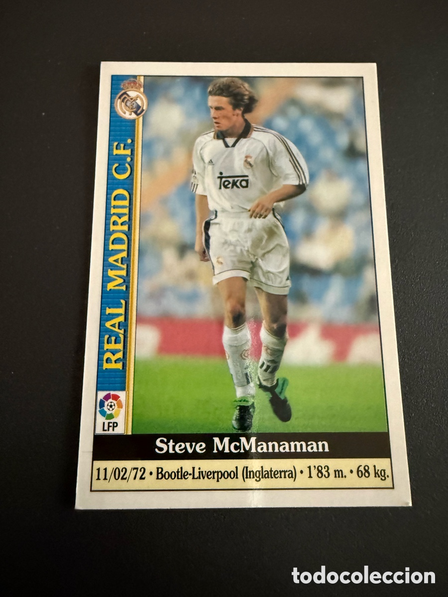 Cromos de f&uacute;tbol: MUNDICROMO 2000. n 33 McMANAMAN ( Real Madrid)