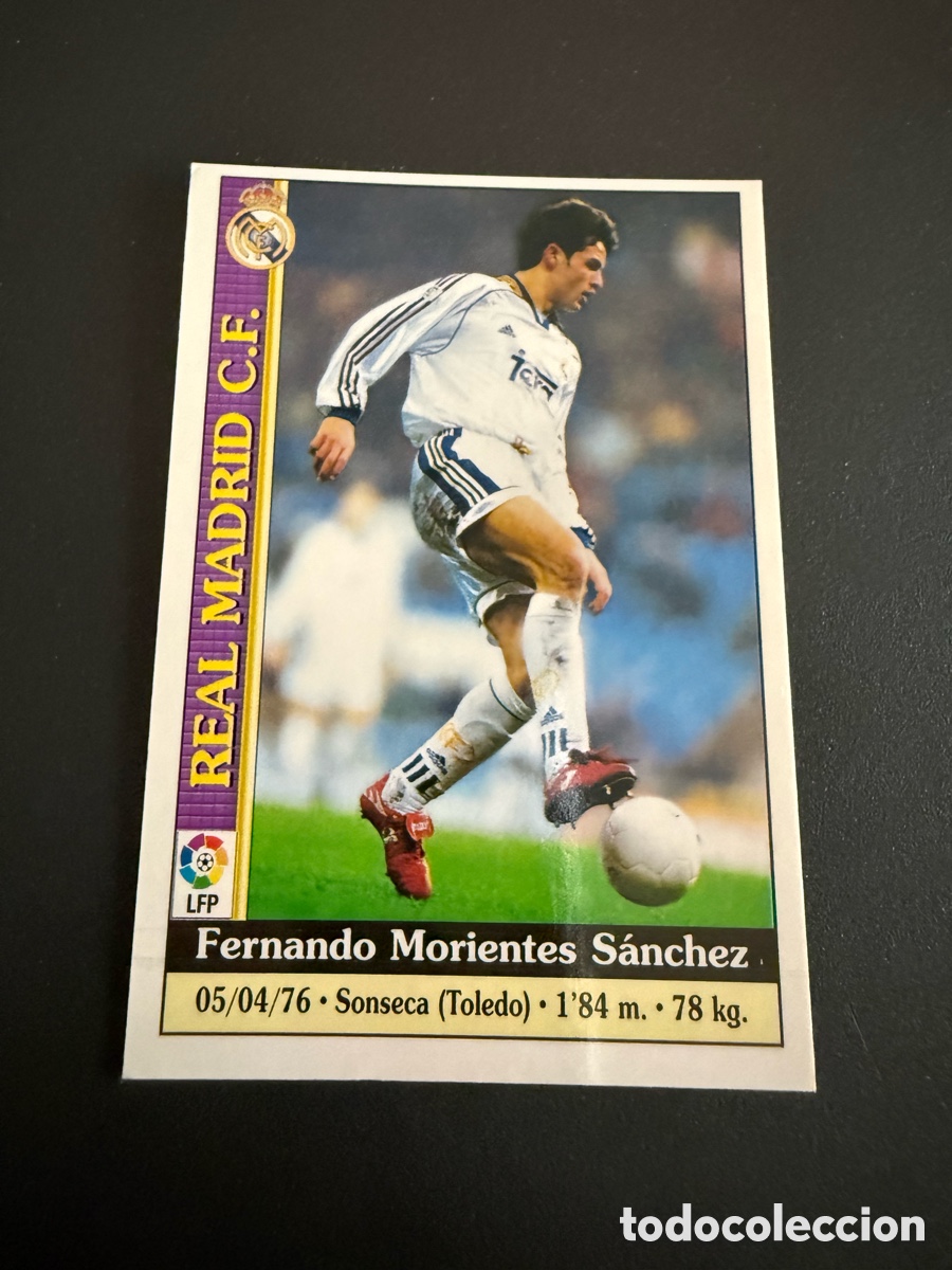 Cromos de f&uacute;tbol: MUNDICROMO 2000. n 34 MORIENTES ( Real Madrid)